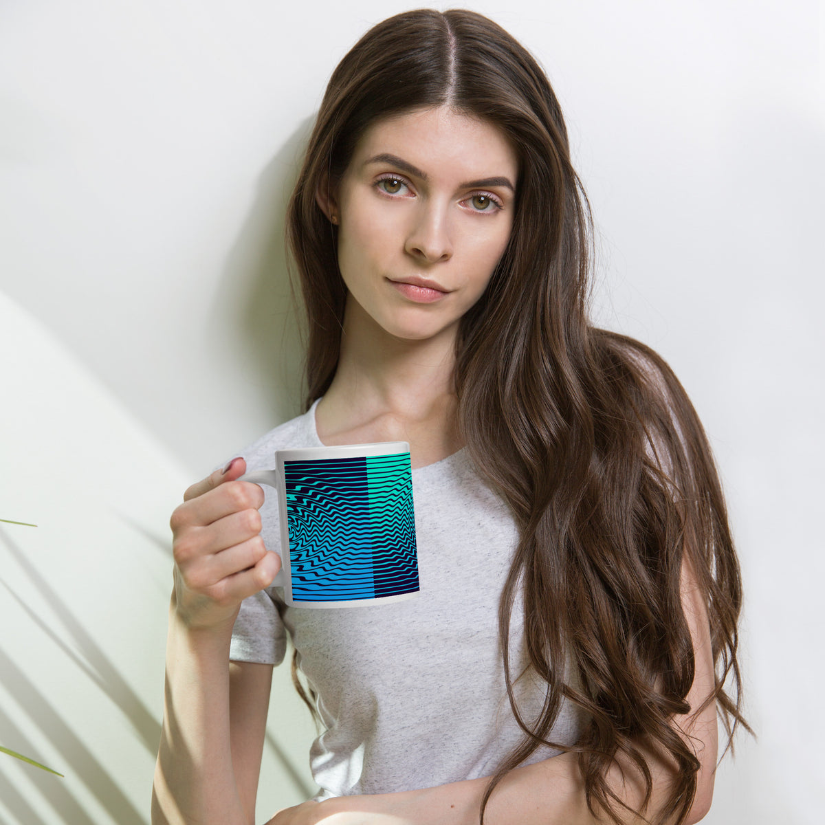 Abstract rhythms glossy mug