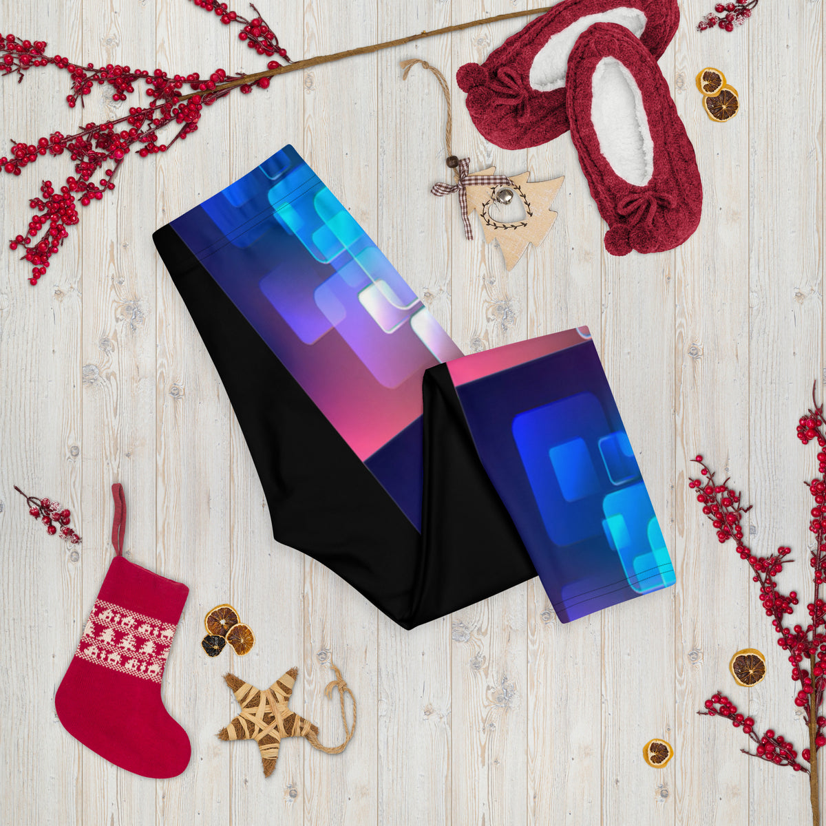 Abstract art Capri Leggings