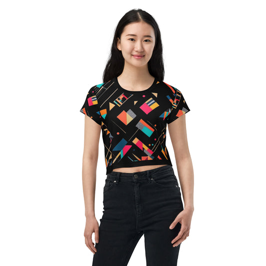Abstract Design Crop Tee