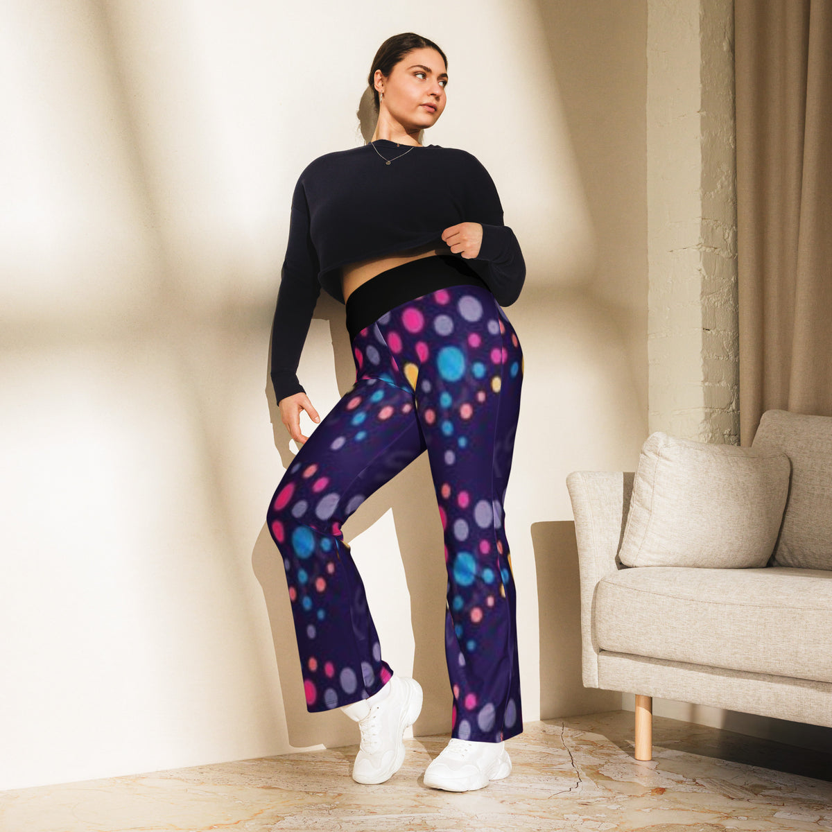 stylish dots Flare leggings/pant
