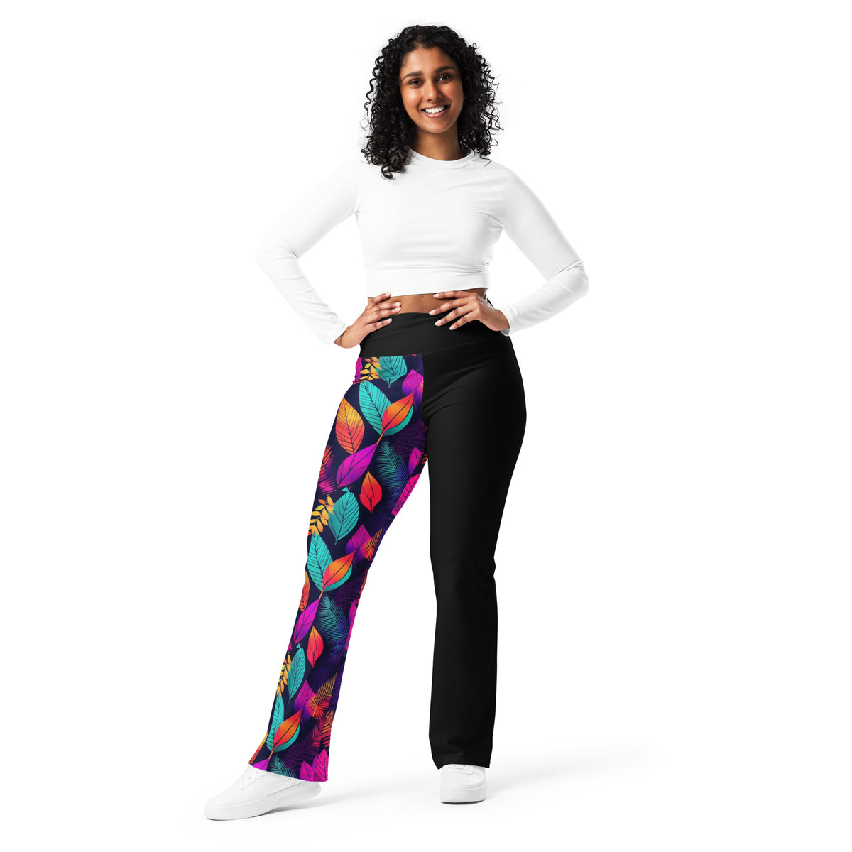 Half n Half Flare leggings