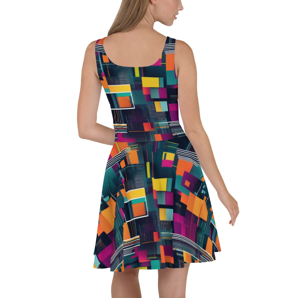 AI I abstract art  Skater Dress