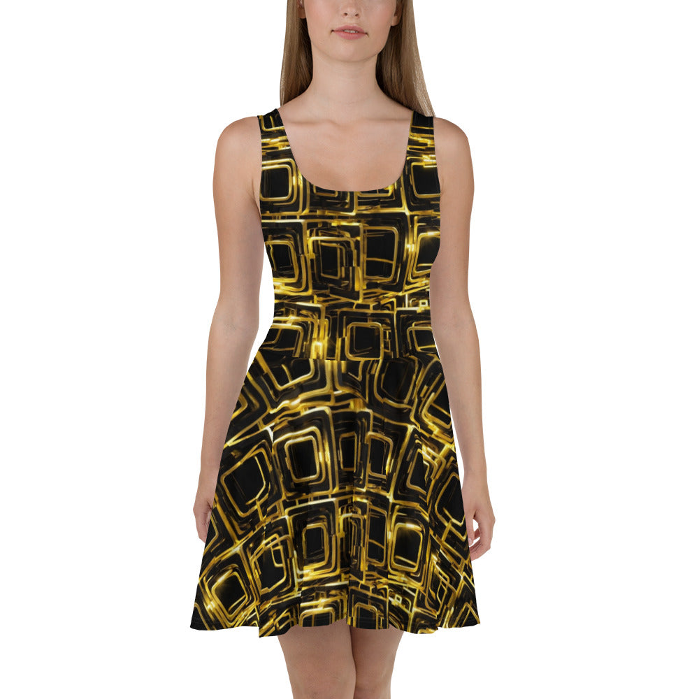 AI Abstract art Skater Dress