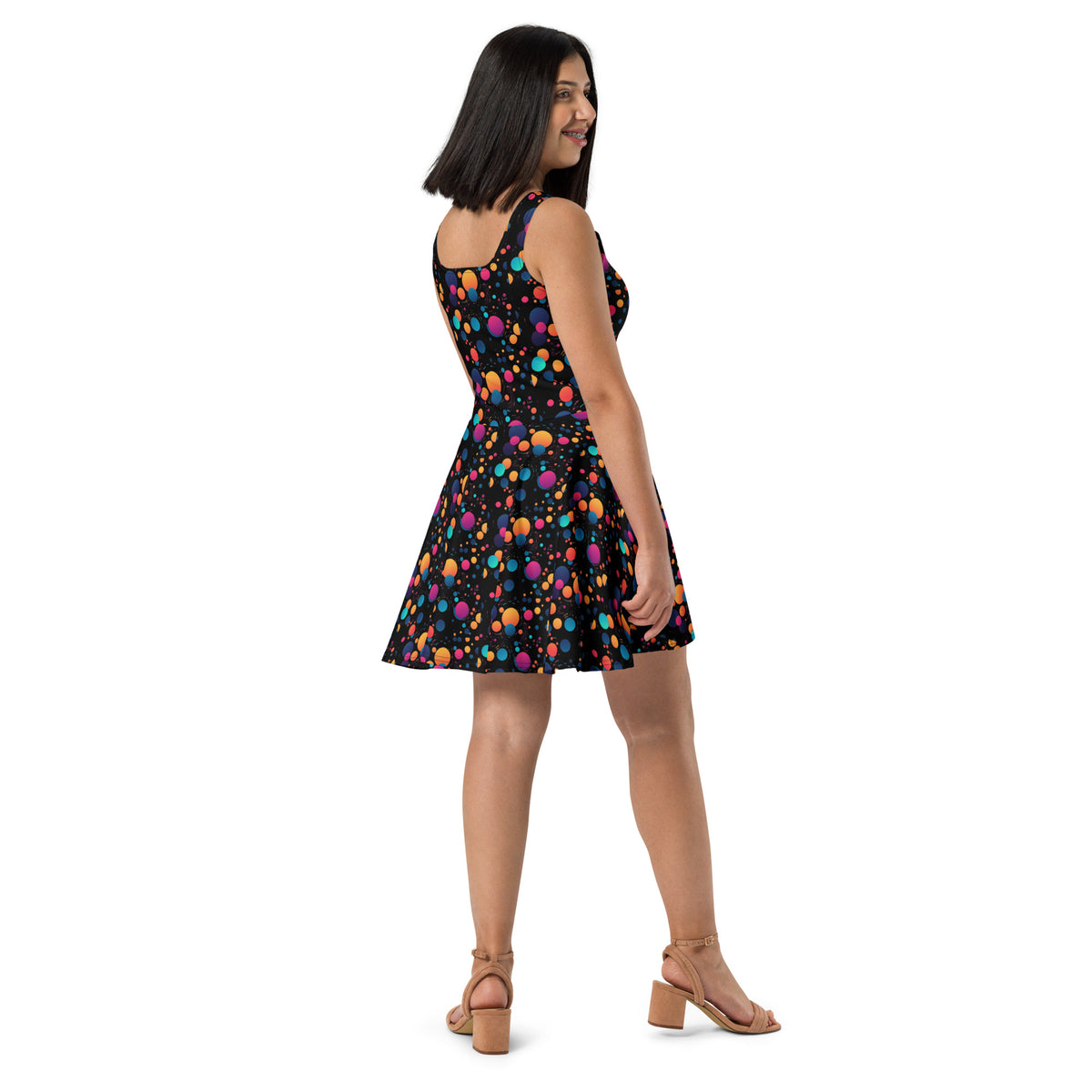 AI Abstract Art Skater Dress