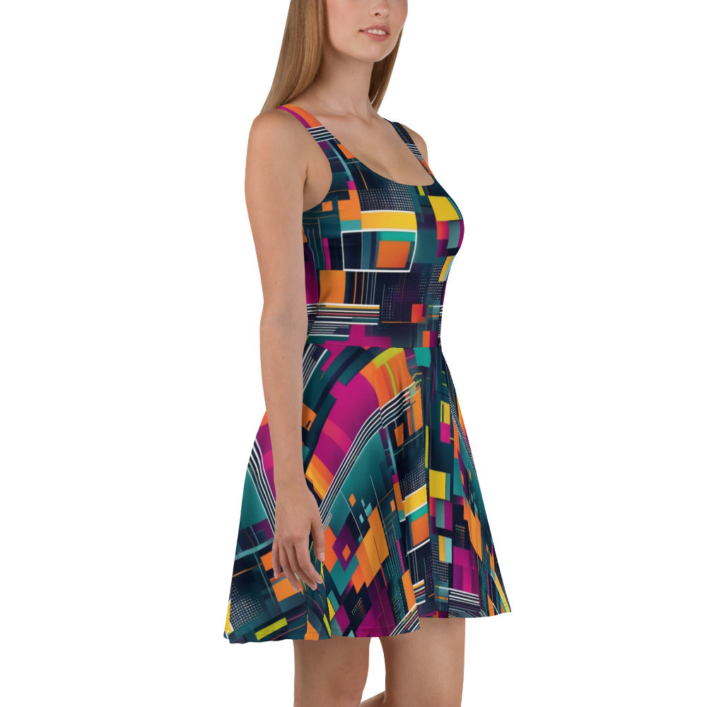 AI I abstract art  Skater Dress
