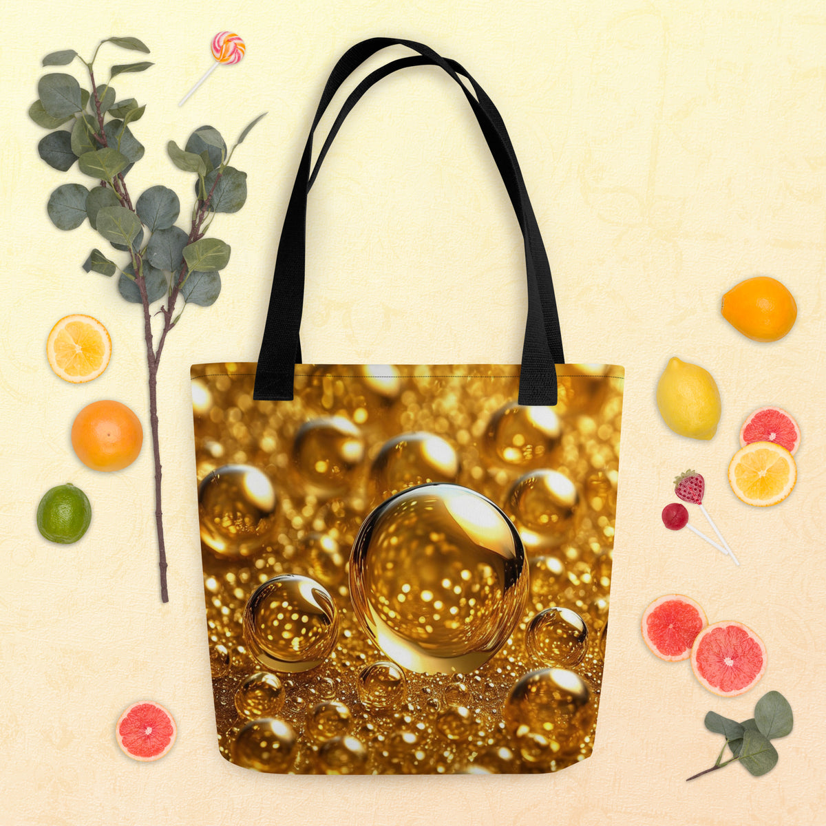 Ai Art Golden Tote bag