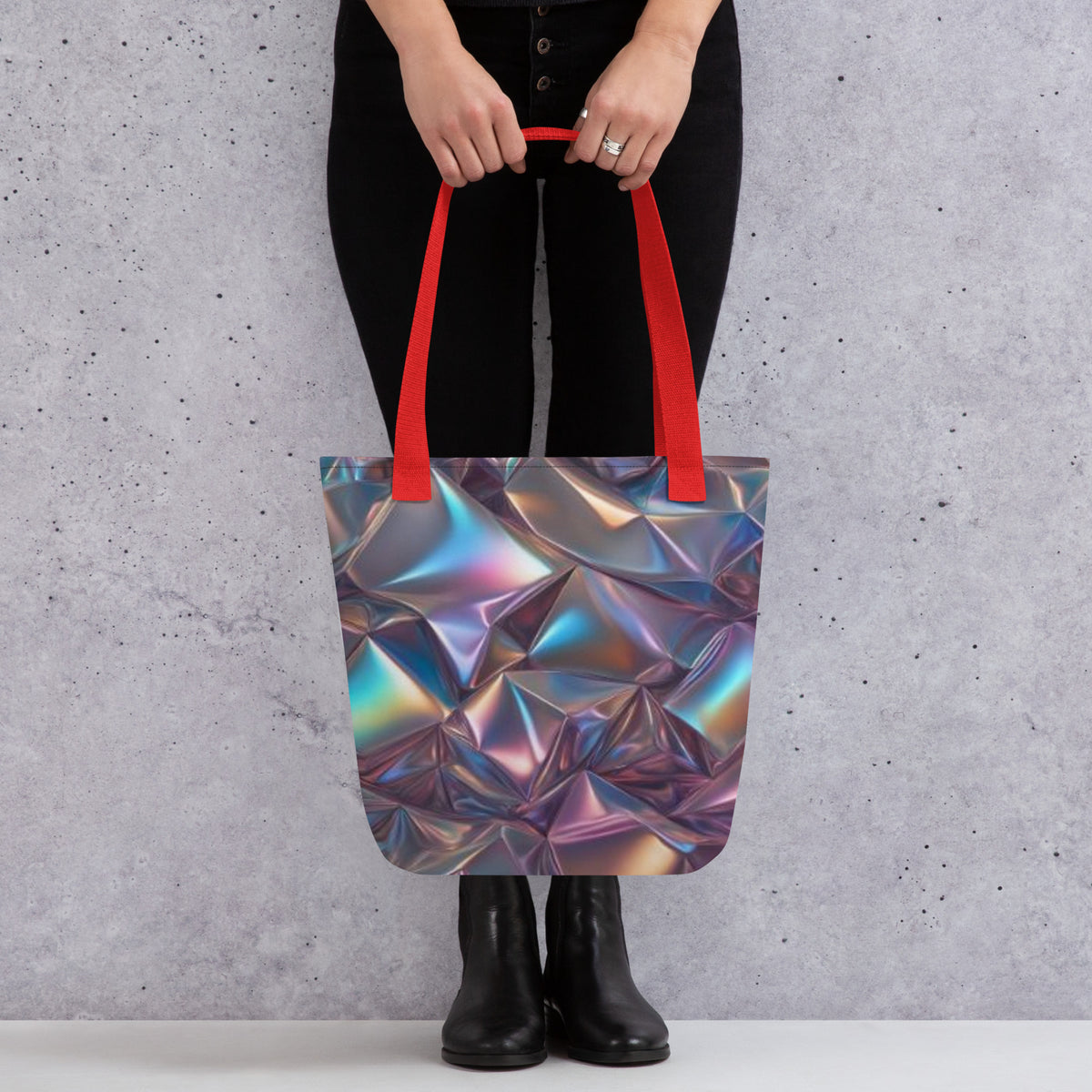 Neon rhythms Tote bag