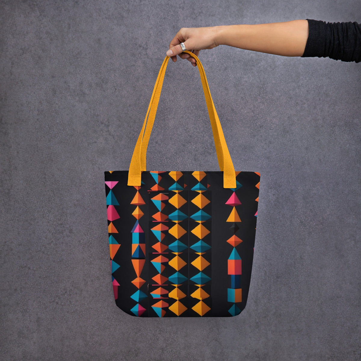 Abstract Geometric art tote bag