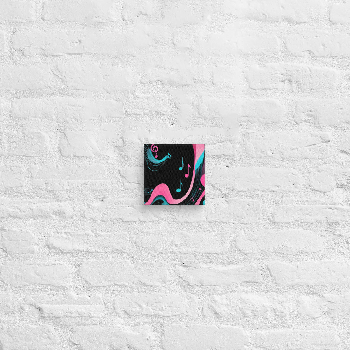 Abstract Music Art Canvas - neon rhythm's